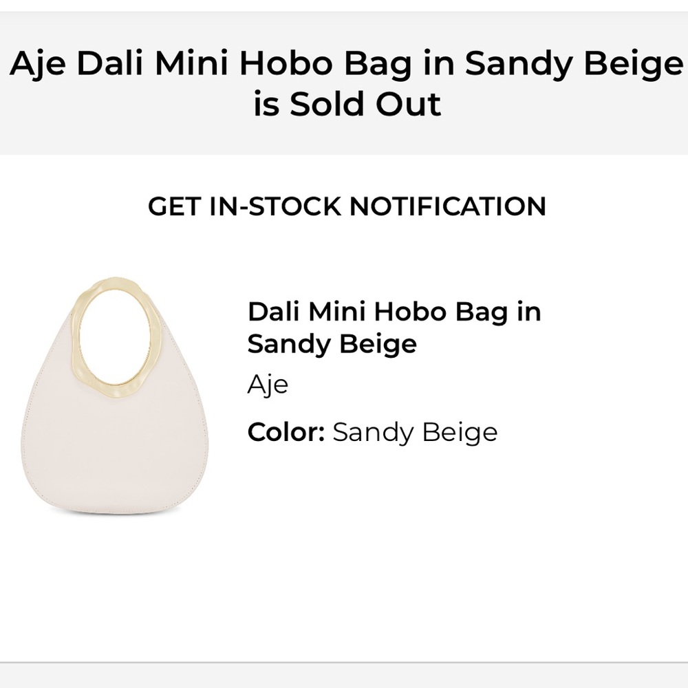 Aje Dali Mini Hobo Bag